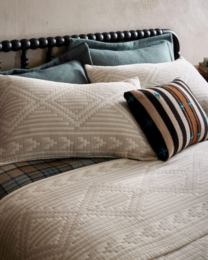 Pendleton Ganado Cotton Matelasse Coverlet-Organic Cotton