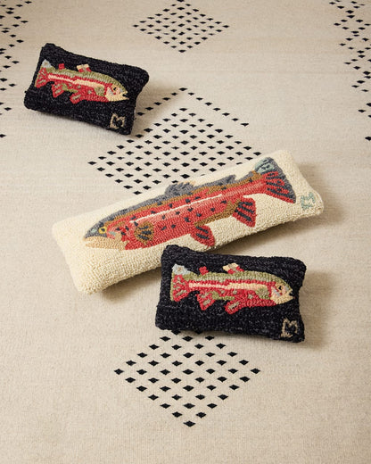 Pendleton Shop Trout Hooked Lumbar Pillow: Comfort & Style